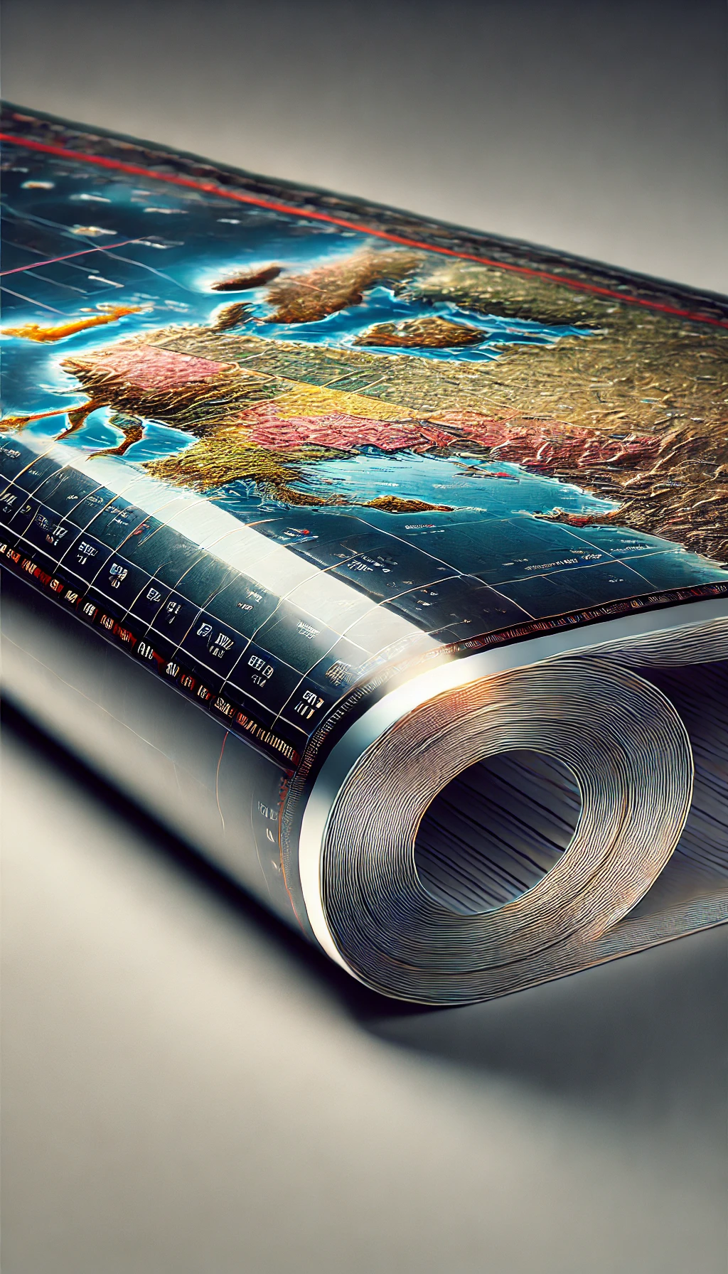 Close-up of Encapsulated Map Edge