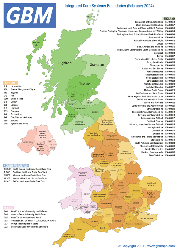 Editable UK Postcode Area Map